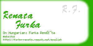 renata furka business card